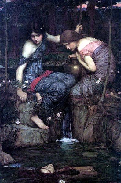 John William Waterhouse Nymphs Finding the Head of Orpheus